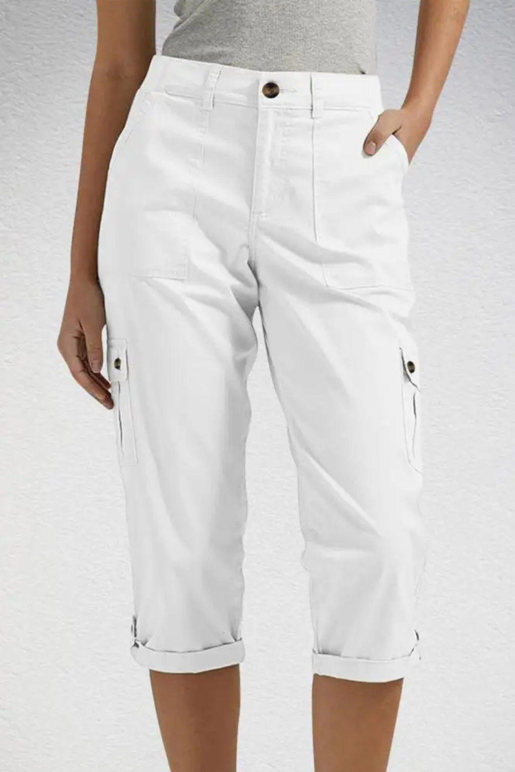 Perrine | Cropped Cargo Trousers