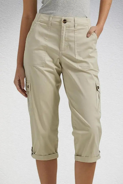 Perrine | Cropped Cargo Trousers
