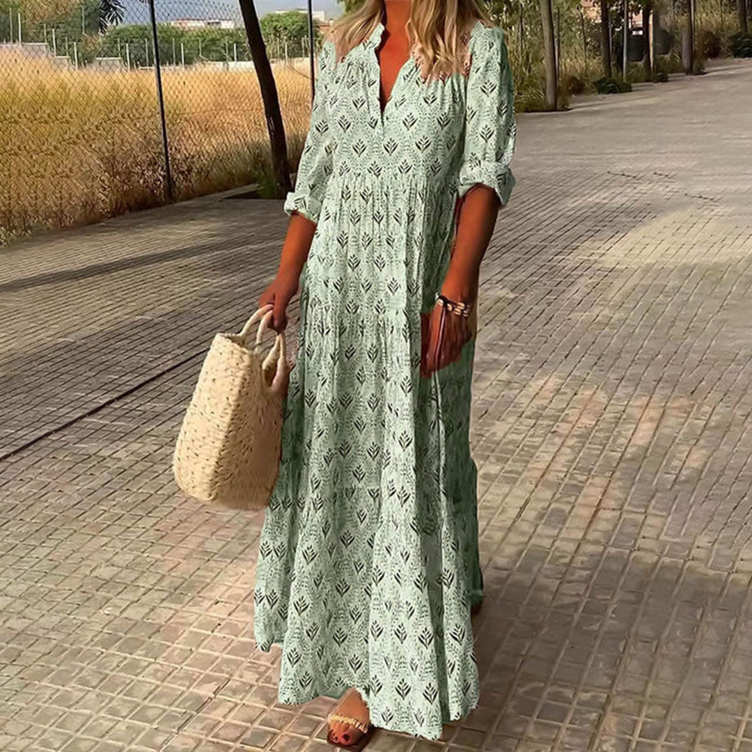 Nora | Elegant Boho Maxi Dress