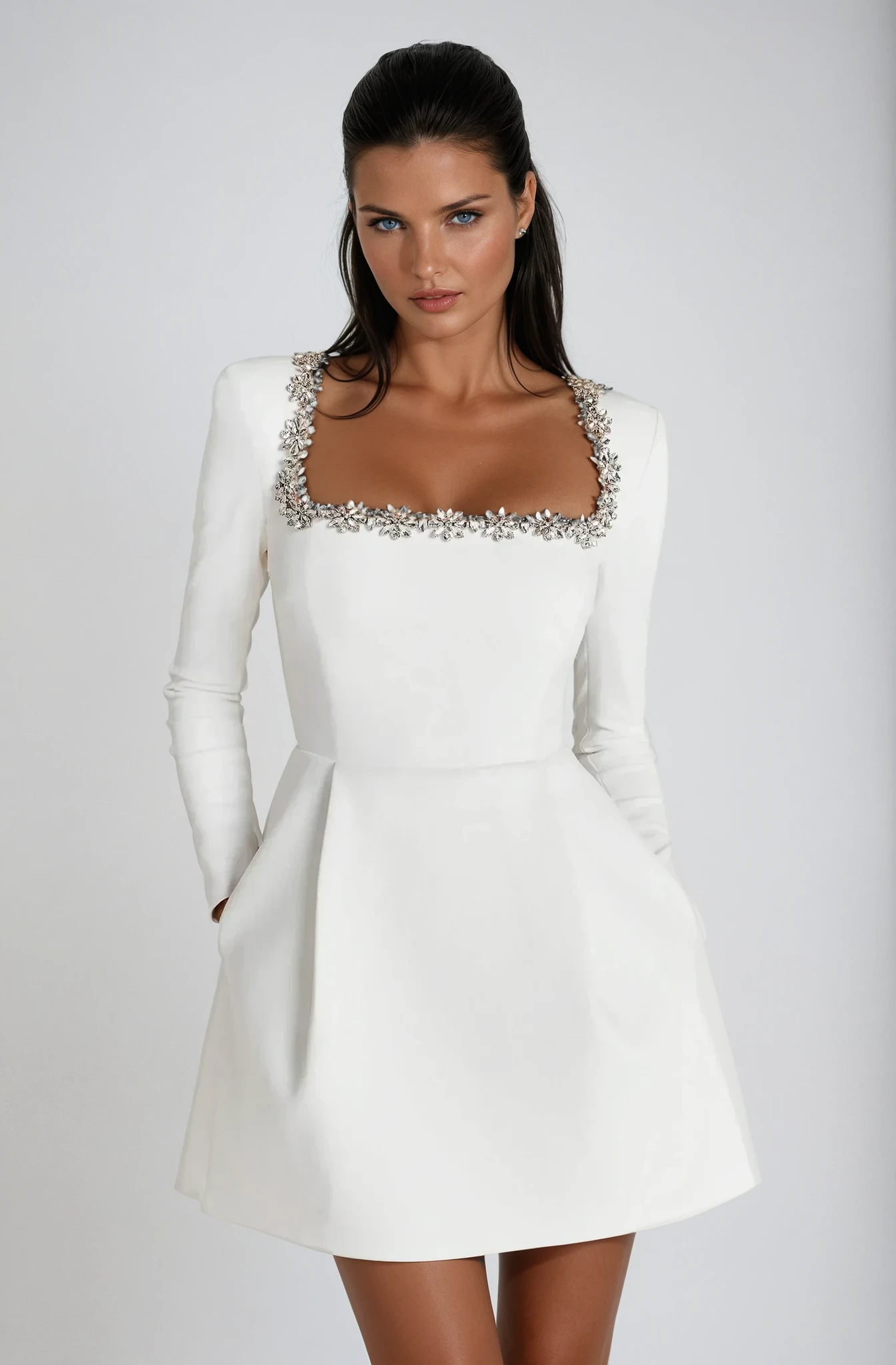 Kimberly | Draped Mini Cocktail Dress