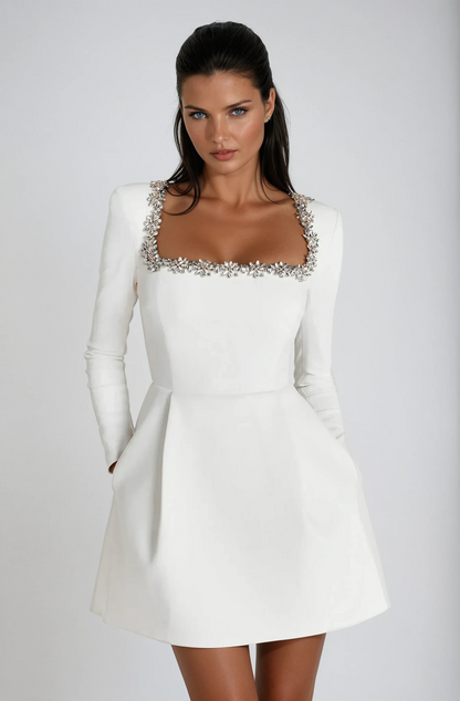Kimberly | Draped Mini Cocktail Dress