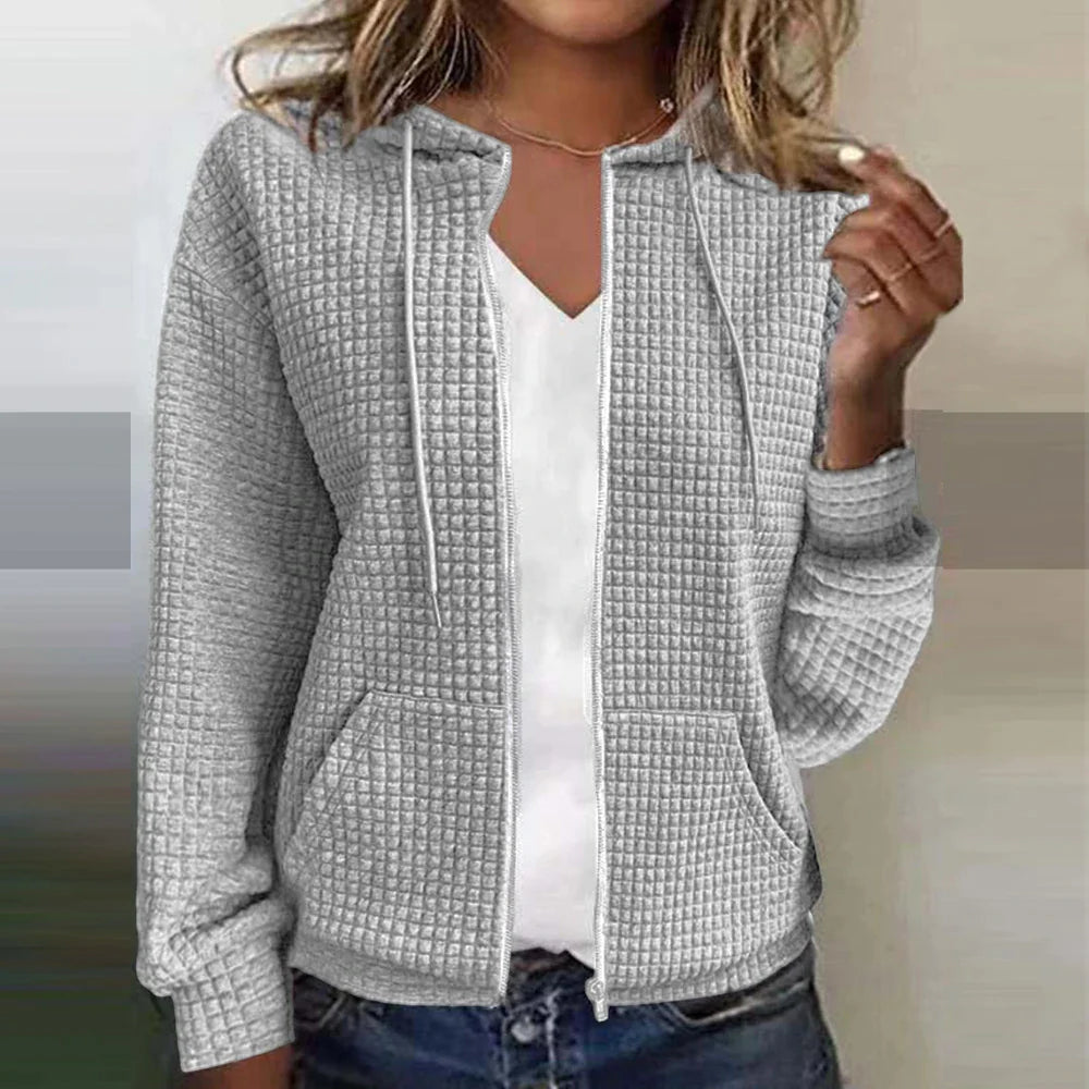Lined jacket shown in a third colourway