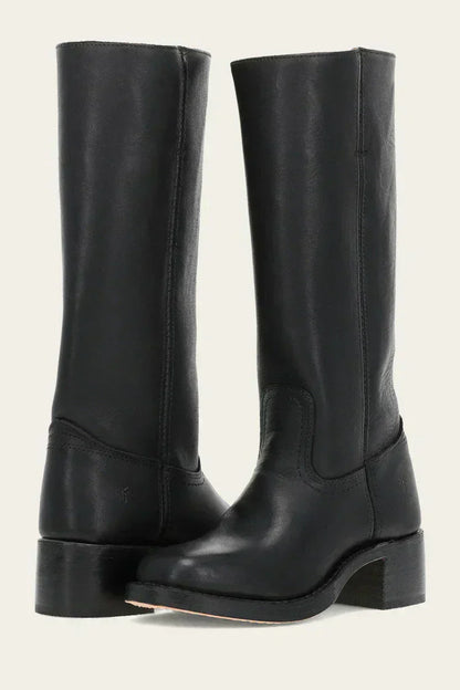 Rowena | Slim-Fit Structured Knee-High Boots