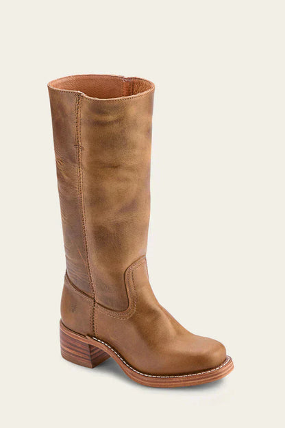 Rowena | Slim-Fit Structured Knee-High Boots