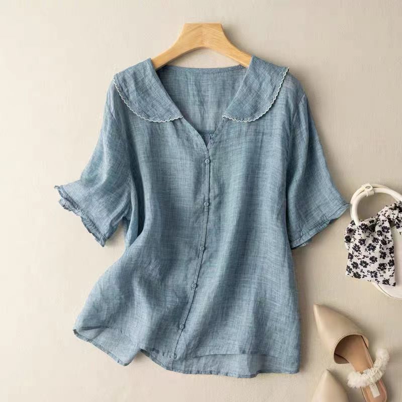Kristi | Vintage Button-Detail Blouse