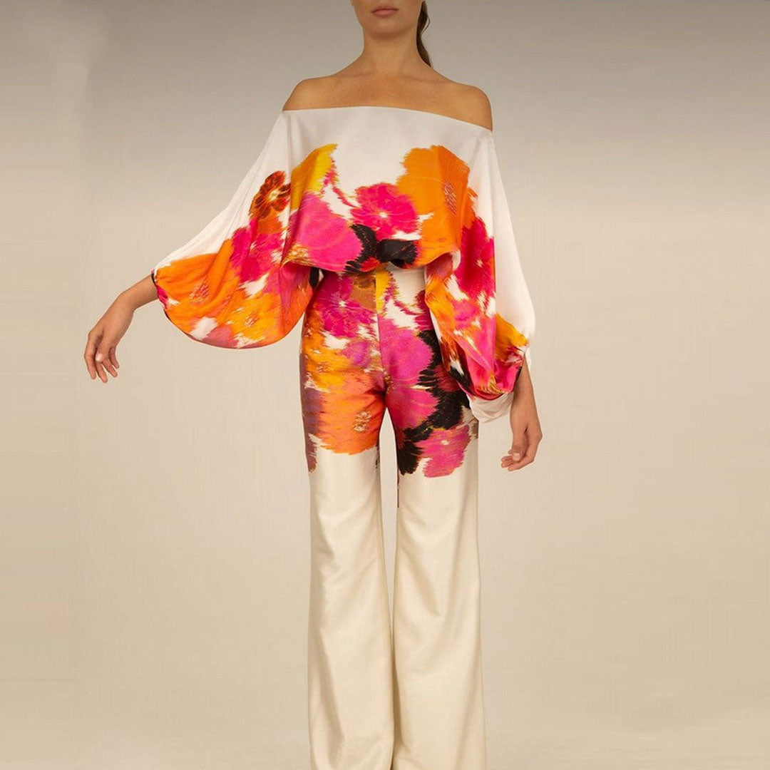 Solene | Printed Off-Shoulder Set