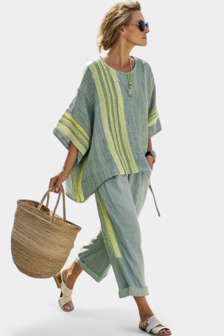 Elowen | Striped Trouser Set