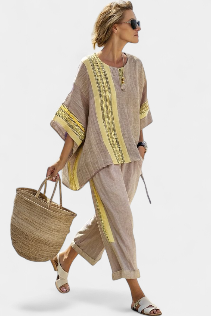 Elowen | Striped Trouser Set