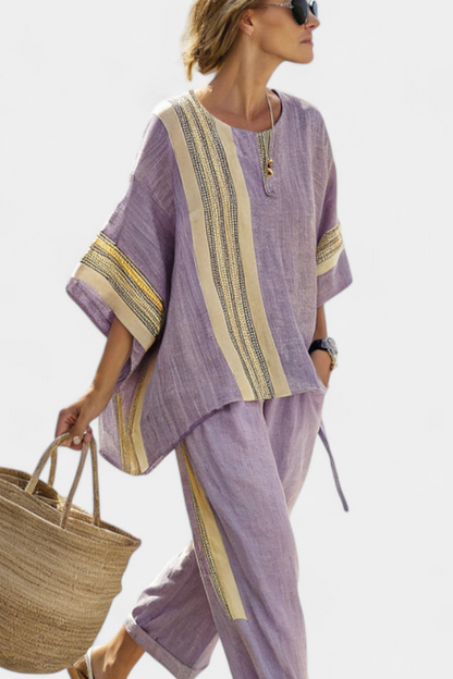 Elowen | Striped Trouser Set