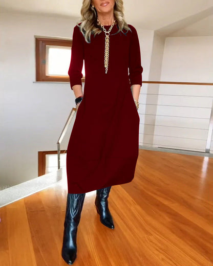 Roosmarijn | Tailored Smoothing Autumn Dress