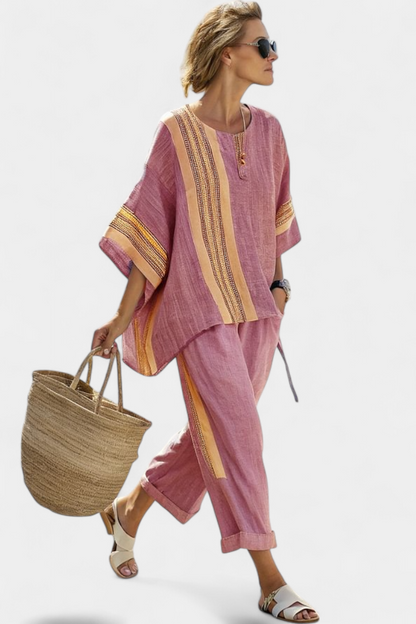 Elowen | Striped Trouser Set