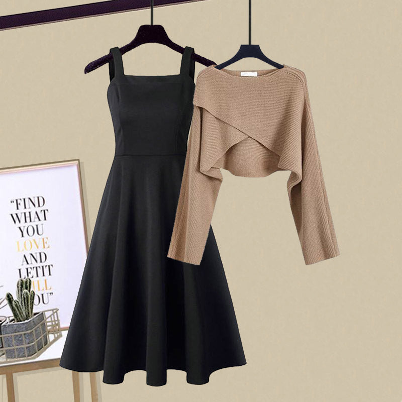 Wilhelmine | 2-in-1 Knit Dress & Sweater Set