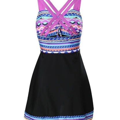 Octavia | Patterned Swim Dress