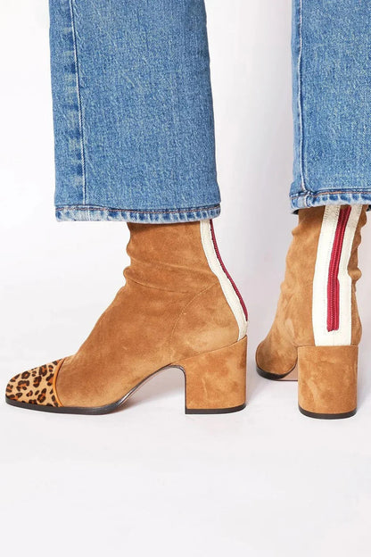 Bexley | Square-Toe Block Heel Boots