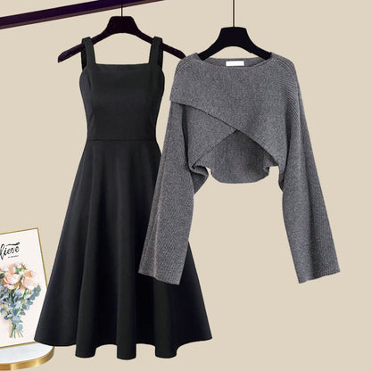 Wilhelmine | 2-in-1 Knit Dress & Sweater Set