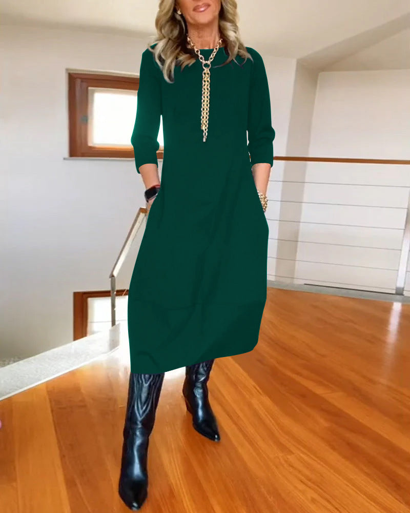 Roosmarijn | Tailored Smoothing Autumn Dress