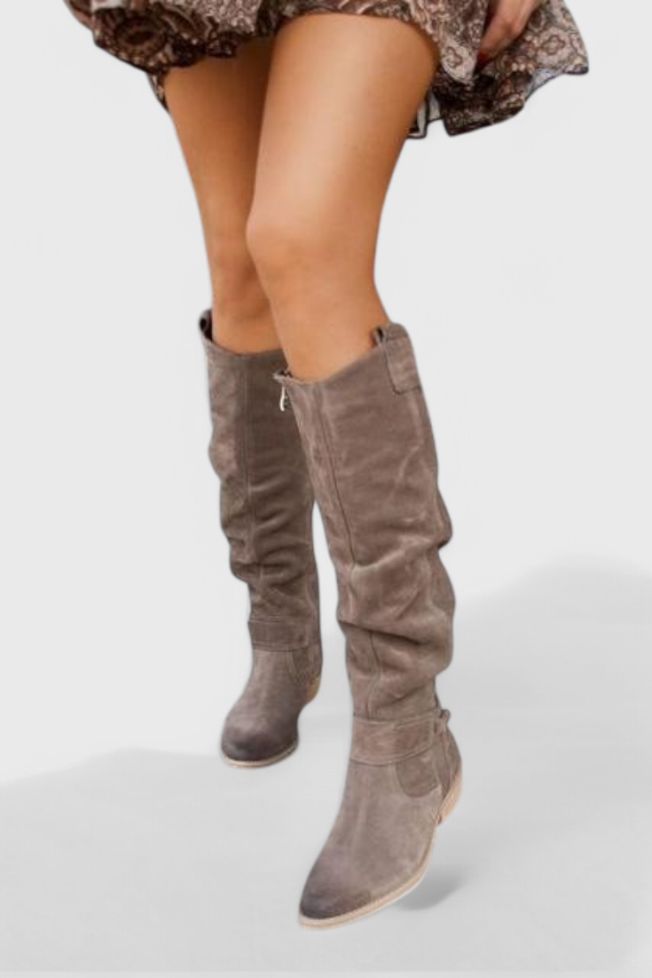 Estienne | Retro Cushioned Tall Boots