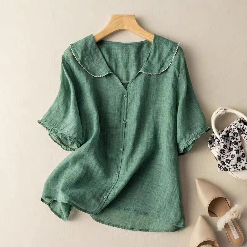 Kristi | Vintage Button-Detail Blouse