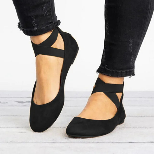 Marisole | Cross-Strap Ballet Flats