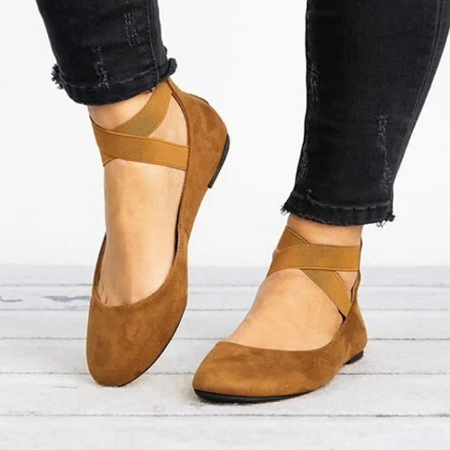 Marisole | Cross-Strap Ballet Flats
