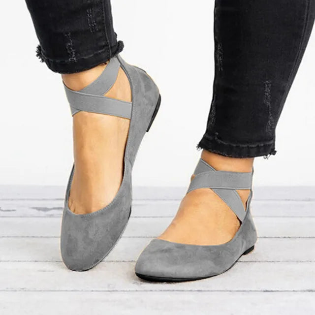 Marisole | Cross-Strap Ballet Flats