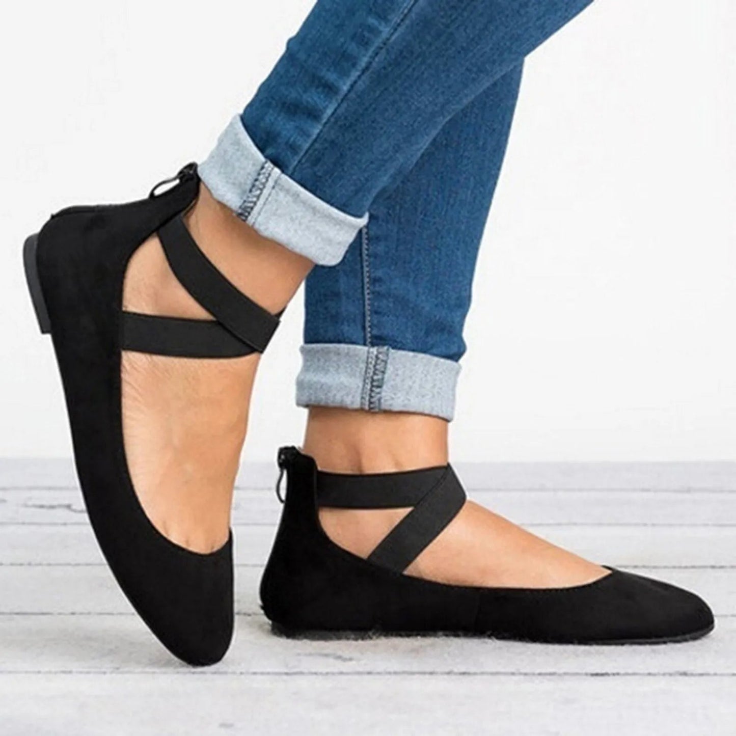 Marisole | Cross-Strap Ballet Flats