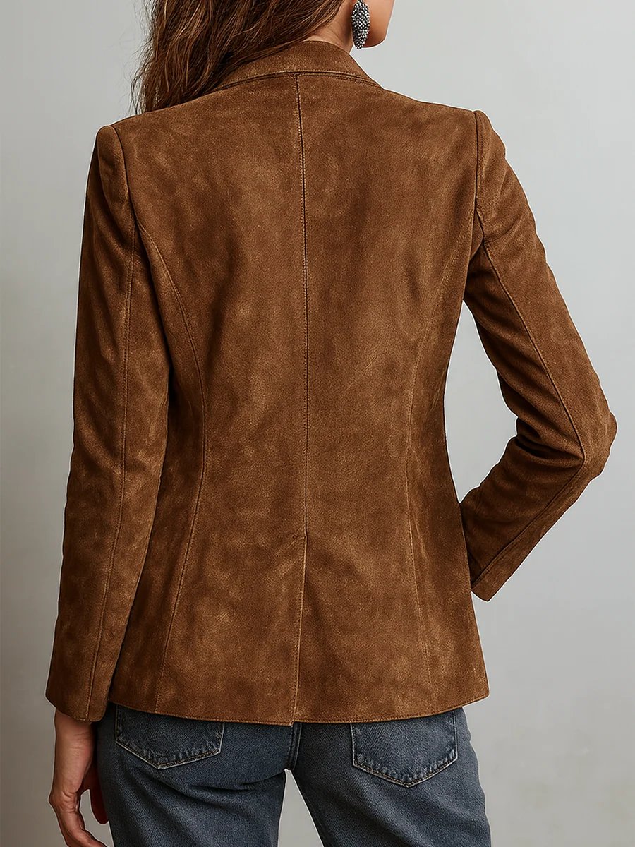 Tailored blazer showing the hem and front pockets