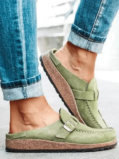 Delphinia | Buckle-Strap Loafers
