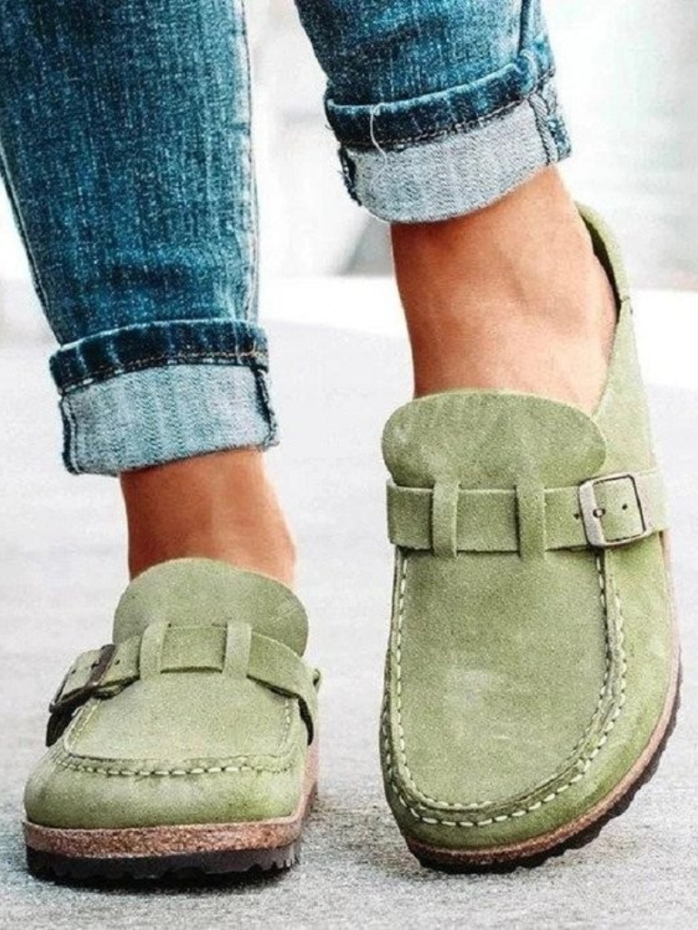 Delphinia | Buckle-Strap Loafers