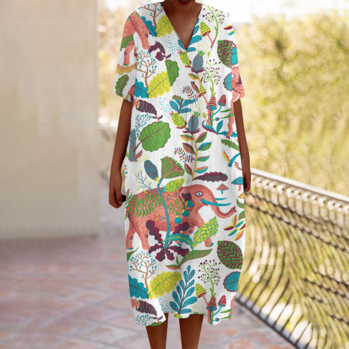 Elowena™ | Elephant Summer Dress