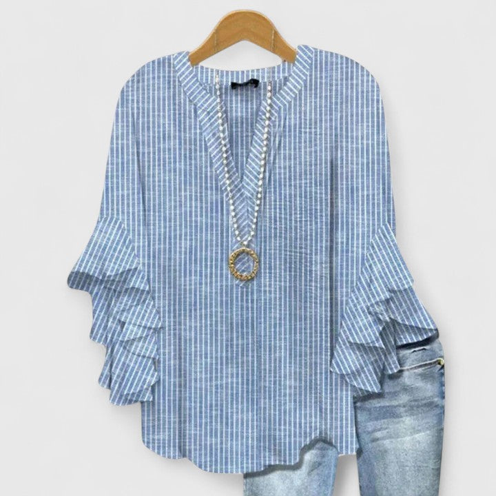 Tayla | Floral Ruffle Sleeve Blouse