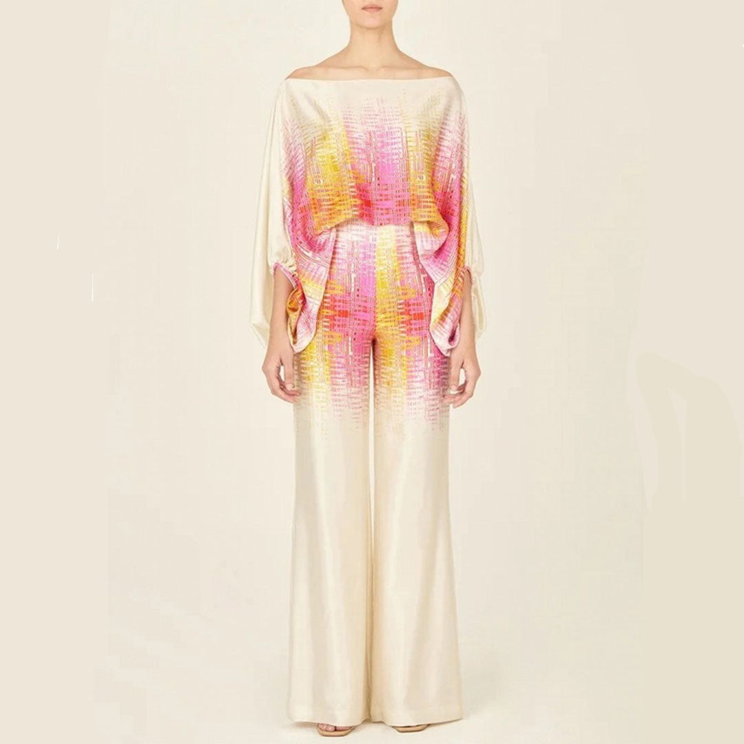 Solene | Printed Off-Shoulder Set