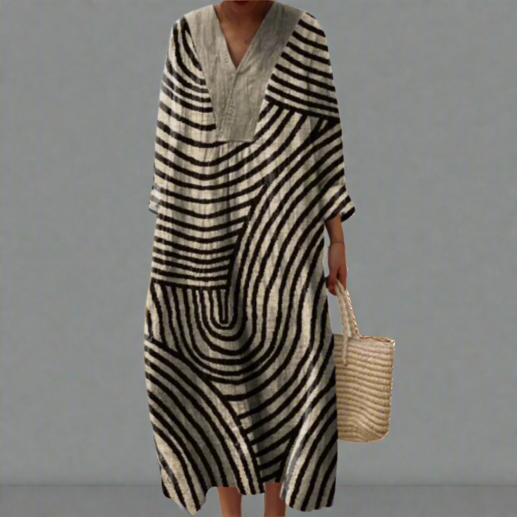 Abigail - Elegant Geometric Dress