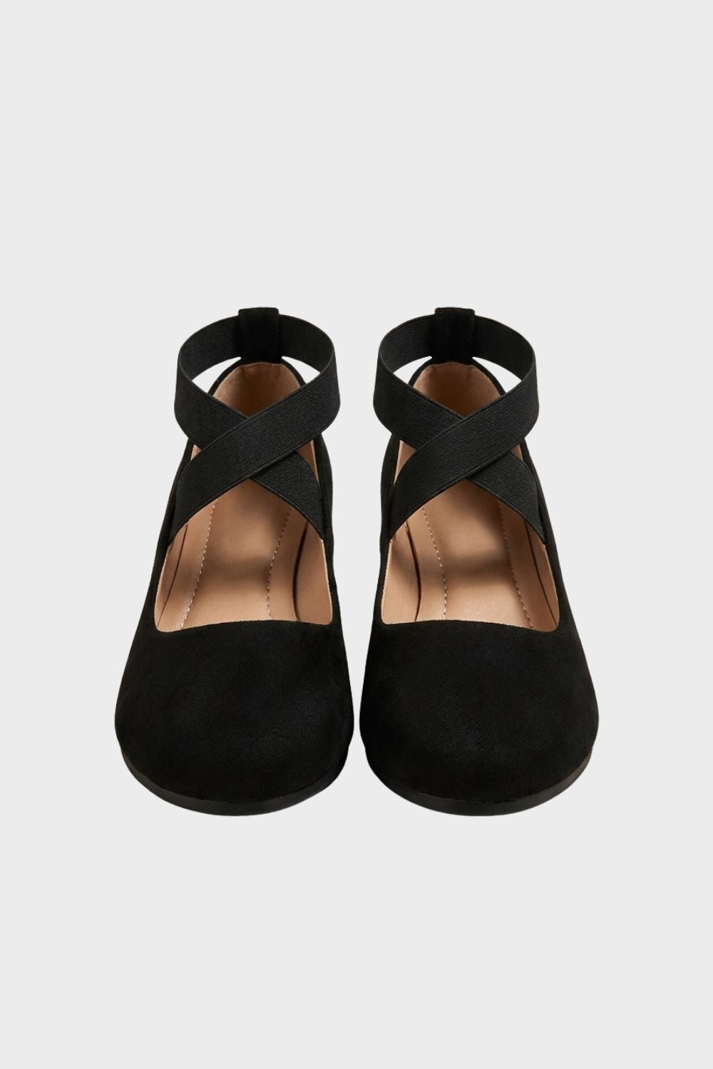 Mireille | Suede Cross-Strap Ballet Flats