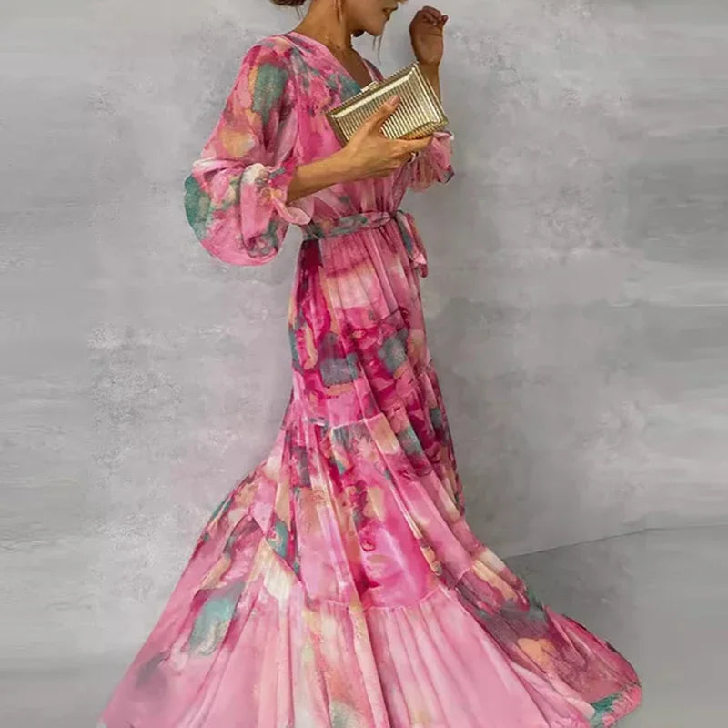 Violette | Tiered Wrap Maxi Dress