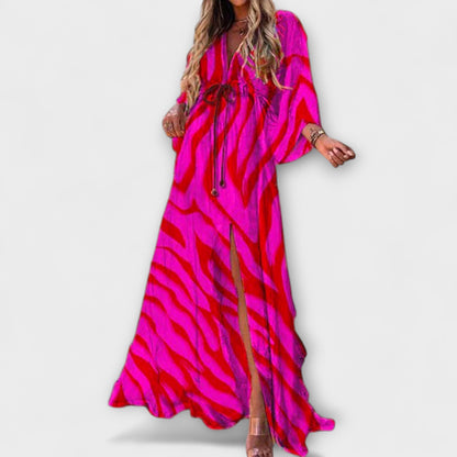 Maren | Printed Button-Front Maxi Dress