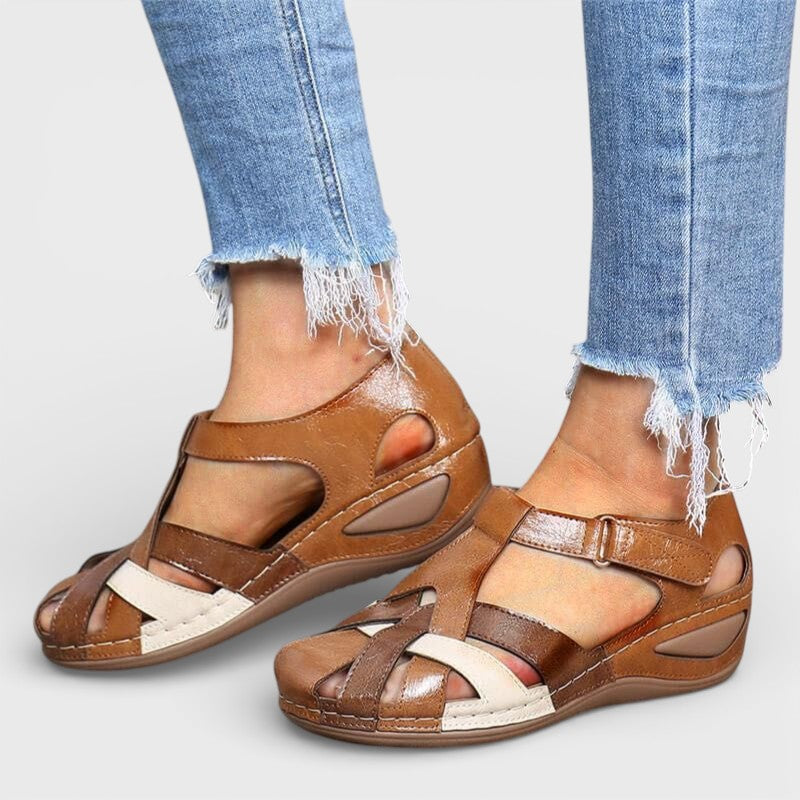 Nadia | Closed-Toe Strappy Sandals