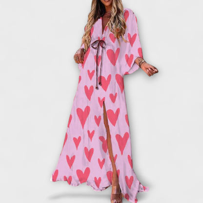 Maren | Printed Button-Front Maxi Dress