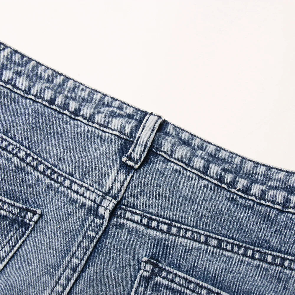 Sierra | Cargo Denim Skirt with Pockets