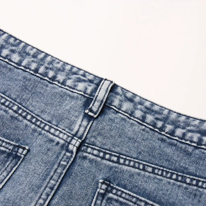 Sierra | Cargo Denim Skirt with Pockets