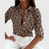 Lisette | Printed Long-Sleeve Blouse