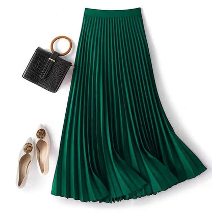 Simona | Pleated A-Line Skirt