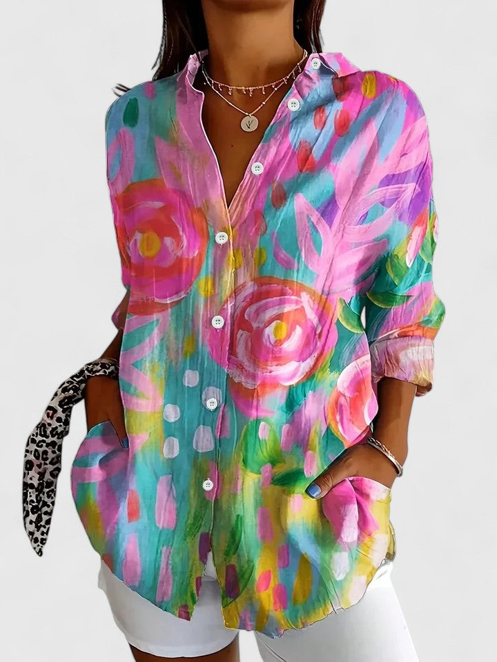 Anica | Colourful Print Blouse