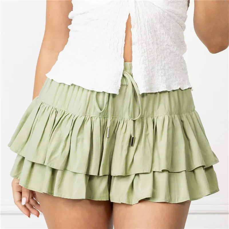 Genevieve | Tiered Ruffle Mini Skirt