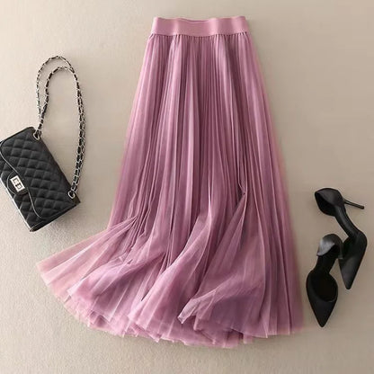 Morgan | High-Waisted Pleated Skirt