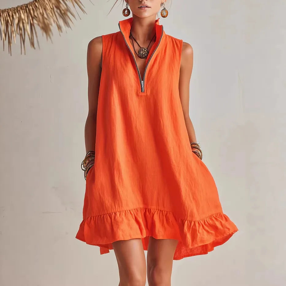 Kendall | Ruffle Hem Mini Dress