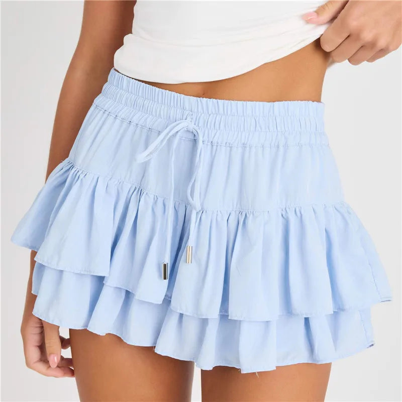 Genevieve | Tiered Ruffle Mini Skirt