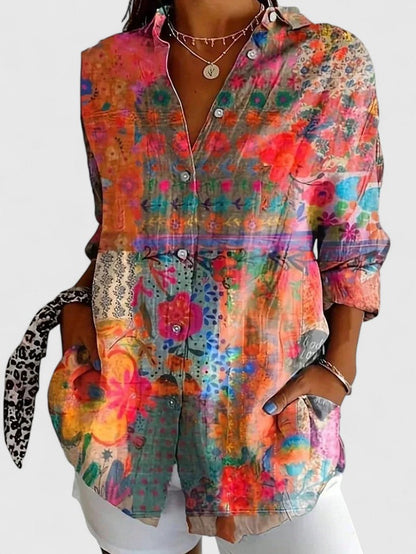 Anica | Colourful Print Blouse