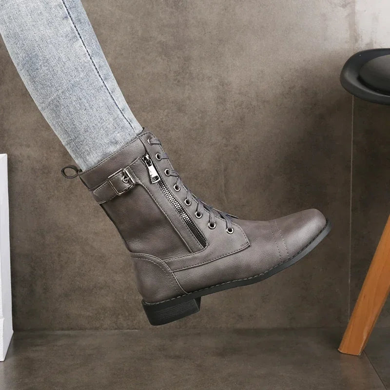 Pull-on boots shown from the side at full height