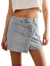 Lucia | High-Waisted Denim Mini Skirt